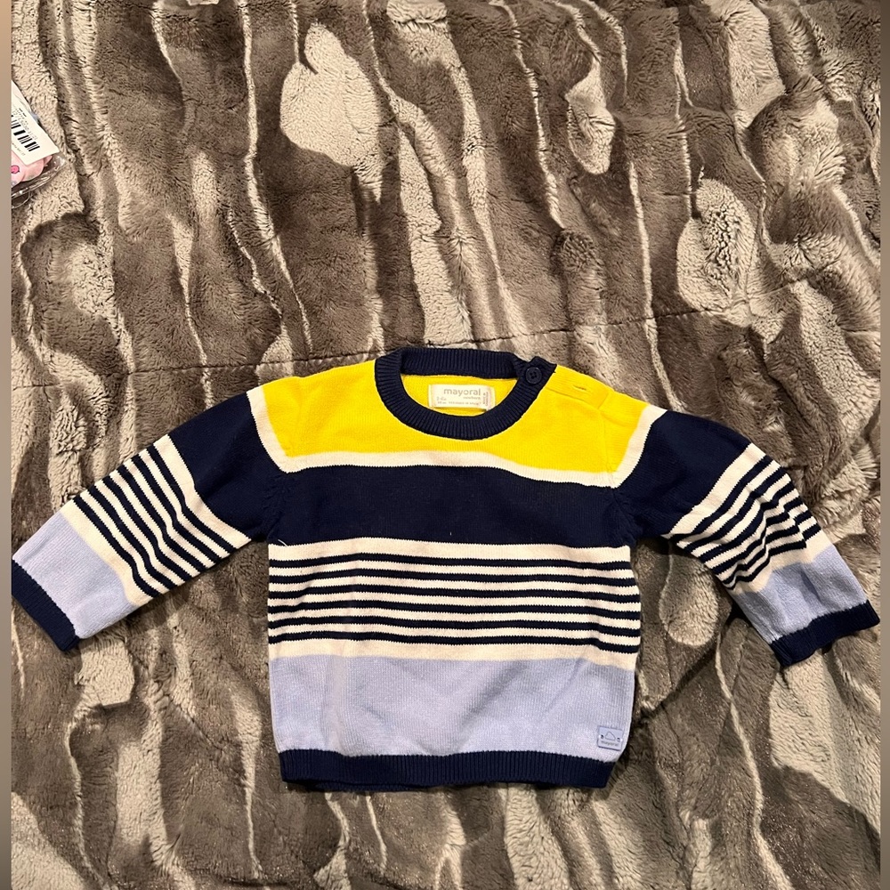 Mayoral Boy’s Sweater. 2-4 Months.